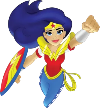 a cartoon of a woman in a superhero costume
