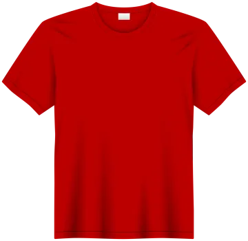 a red t - shirt