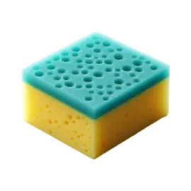a sponge on a white background