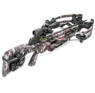 a crossbow crossbow with a scope attached to it