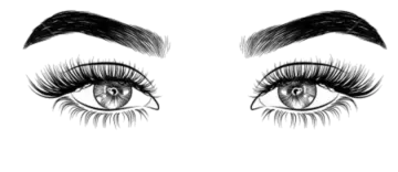 a woman's eyes with long lashes