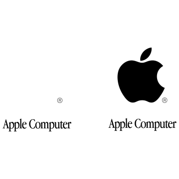 apple and computer logos