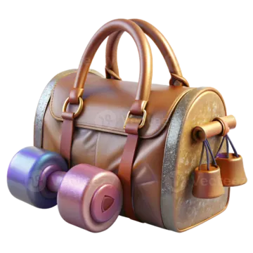 a brown leather bag with wheels and handles