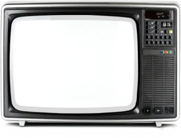 an old television set on a white background