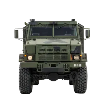 a military vehicle on a white background