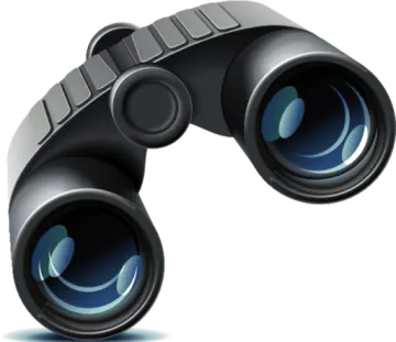 a pair of binoculars on a white background