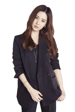 a woman wearing a black blazer jacket