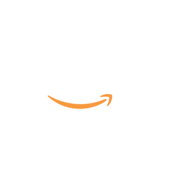 an orange amazon logo