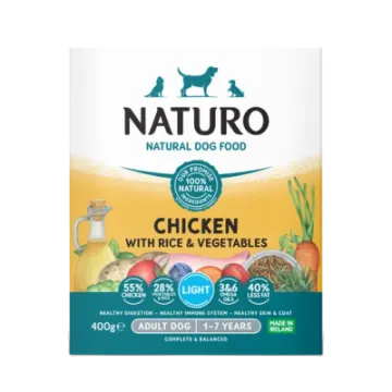 natro natural chicken with vegetables adult dog food
