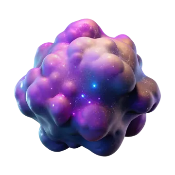 a purple and blue cloud
