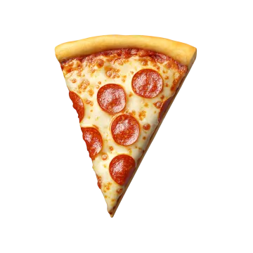 a slice of pizza