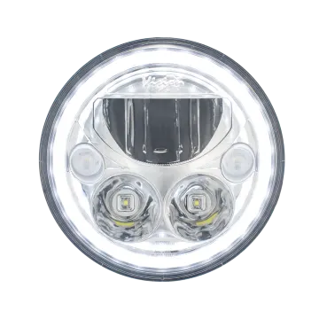an image of a white led headlight