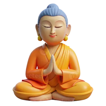 a statue of a buddha sitting on the ground