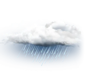 a cloud with rain coming from it