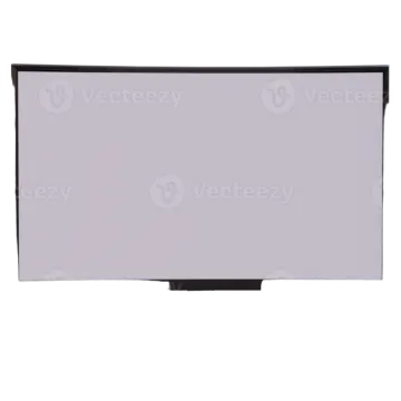 a computer monitor on a white background