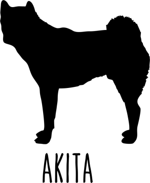 a black and white silhouette of a dog