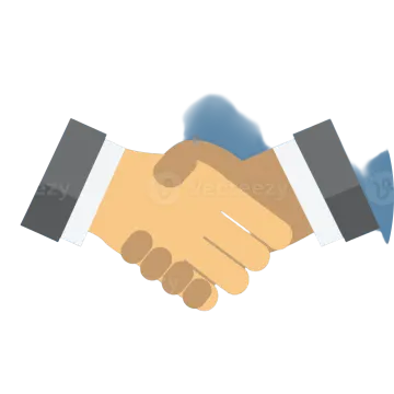 two hands shaking over each other hands