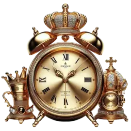 a clock that is sitting on top of a table