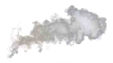 smoke on a white background