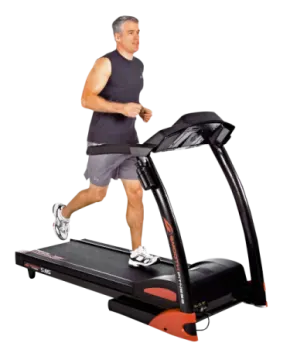 a man running on a tread machine