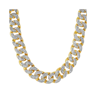a gold and diamond necklace