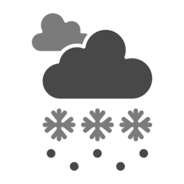 a black and white image of a cloud with snow