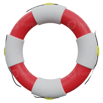 a life preserver on a white background