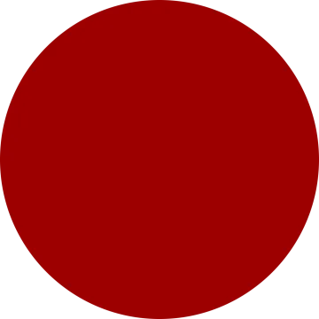 a red circle on a white background