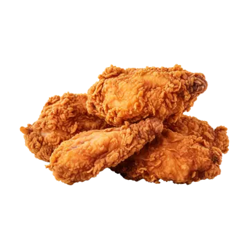 a pile of fried chicken
