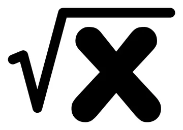 a black and white image of the x symbol