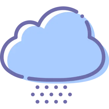 a cloud with rain coming out of it