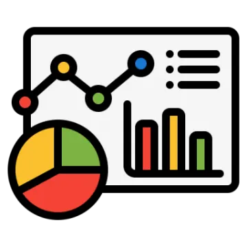 a diagram with graphs and pies on it