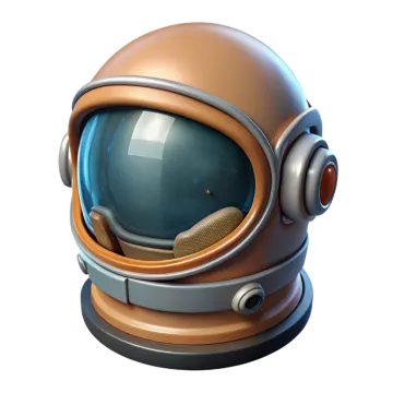 an astronaut helmet on a white background