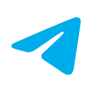 a blue triangle logo