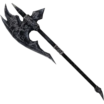 an image of a black and white sword