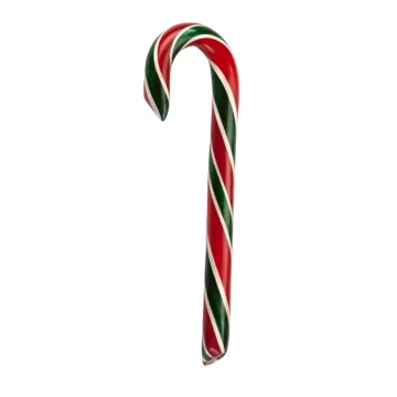 a candy cane on a white background