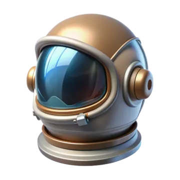 an astronaut's helmet on a white background