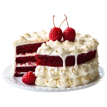 a piece of cake on a white plate