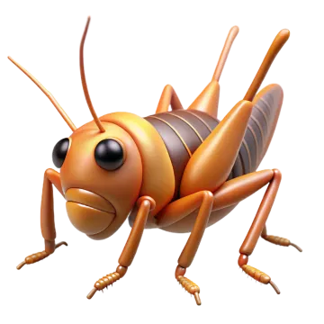 a cartoon insect that is looking at something