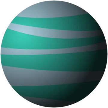 an image of a green and gray sphere