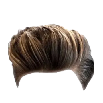 a man with a short haircut on his head