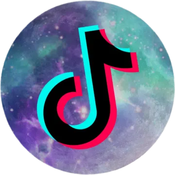 the ti logo on a galaxy background