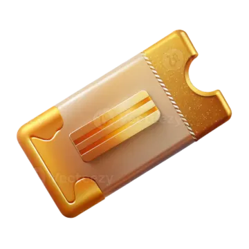 an illustration of a gold bar on white background
