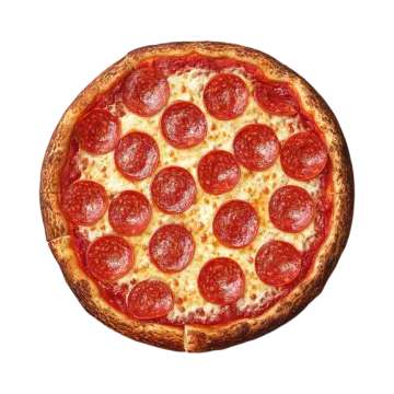 a pizza with pepper and cheese on it