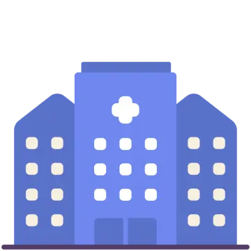 a blue building with white dots on it