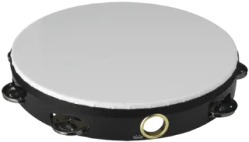 an image of a white and black drum