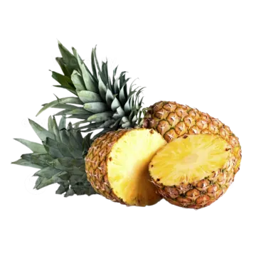 two pineapples on a white background
