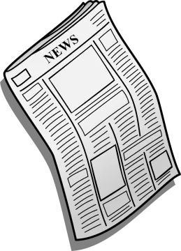 a newspaper clip art