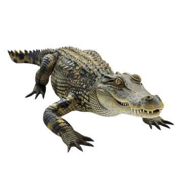 an alligator with its mouth open