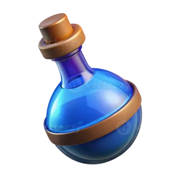 a blue glass bottle with a brown cap